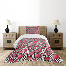 Chevron Striped Design Bedspread Set