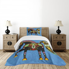 Folkloric Animal Bedspread Set