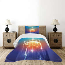 Abstract Binary Digit Bedspread Set