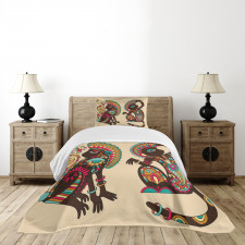 Patterns Monkey Bedspread Set