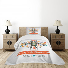 Design and Words Bedspread Set