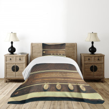 Retro 60s Music Style Bedspread Set