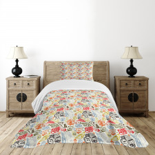 Abstract Colorful Image Bedspread Set