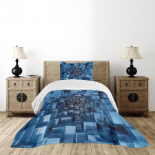 Digital Geometric Bedspread Set