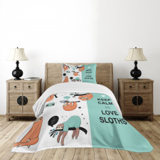 American Sloth Tribe Bedspread Set