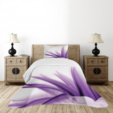 Purple Ombre Lotus Art Bedspread Set