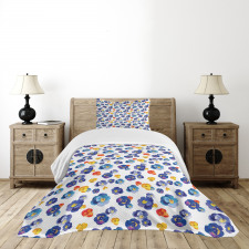 Nature Botanic Violet Bedspread Set