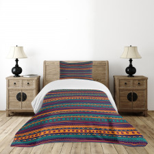 Retro Aztec Art Bedspread Set