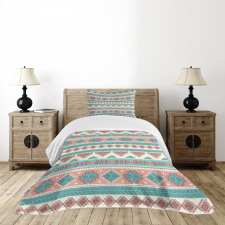 Aztec Art Style Bedspread Set