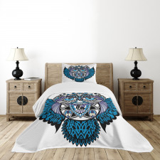 Owl Bird Animal Tattoo Bedspread Set