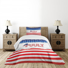 Patriotic Pattern Bedspread Set