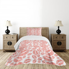 Hot Retro Lady Lips Bedspread Set