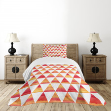 Triangle Geometric Art Bedspread Set