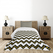 Parallel Striped Lines Bedspread Set