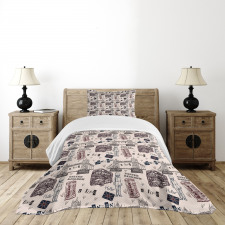 City UK Landmarks Bedspread Set