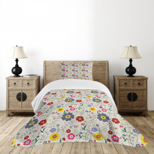 Flower Butterfly Pattern Bedspread Set