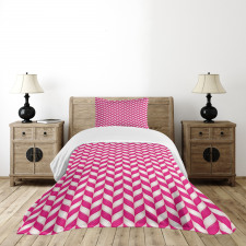 Vibrant Wavy Lines Bedspread Set