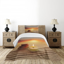 Meditation Yoga Candle Bedspread Set