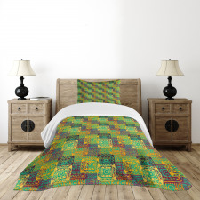 Folk Native Bedspread Set