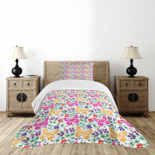 Vibrant Summer Blooms Bedspread Set