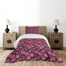 Modern Floral Leaf Nature Bedspread Set