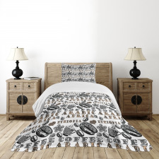 Coffee Beans Bedspread Set