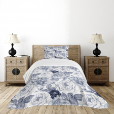 Garden Spring Roses Bedspread Set