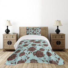 Flower Ornaments Retro Bedspread Set