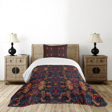 Floral Glass Pattern Bedspread Set