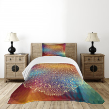 Oriental Floral Detail Bedspread Set