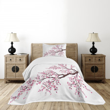 Sakura Branch Blossoms Bedspread Set