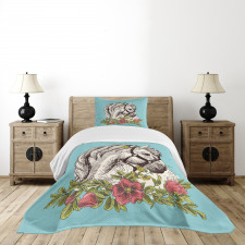 Boho Horse Opium Popy Bedspread Set