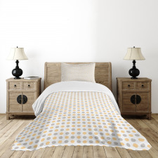 Shabby Colored Dots Bedspread Set