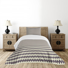 Narrow Sharp Zigzags Bedspread Set