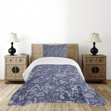 Shells and Plants Bedspread Set