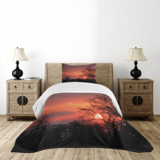 Sunset at Kwando River Bedspread Set