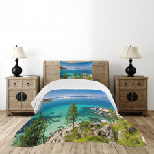 Tranquil Tahoe Shoreline Bedspread Set