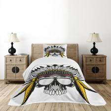 Tribe Leader Feather Head Bedspread Set