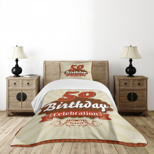 Retro Stripe Dot Bedspread Set