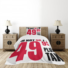 Hilarious Phrase Bedspread Set