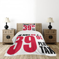 Humorous Funny Slogan Bedspread Set