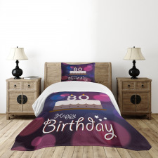 Abstract Cake Bedspread Set