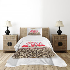 Tasty Cherries Candles Bedspread Set