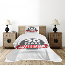 Birthday Red Ribbon Bedspread Set