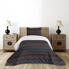 Zigzag Chevron Theme Bedspread Set