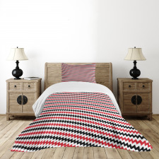 Zigzag Chevron Lines Bedspread Set