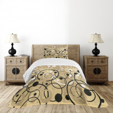 Funky Grungy Retro Bedspread Set