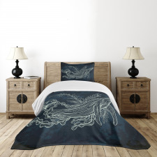 Doodle Coral Reef Seaweed Bedspread Set