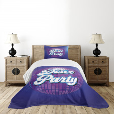 Retro Letter Disco Ball Bedspread Set