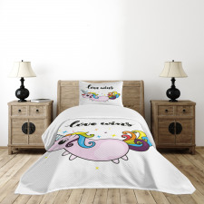 LGBT Slogan Tail Bedspread Set